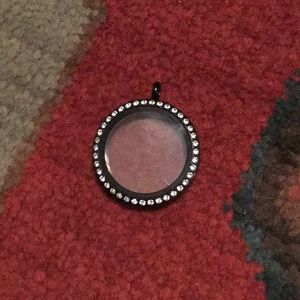 New BlackOrigami Owl Pendant with Crystals